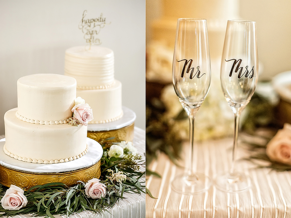 Frosted Art Wedding Cakes At The Room On Main Dallas, Texas © John Christopher Photographs | Dallas Wedding and Portrait Photographer